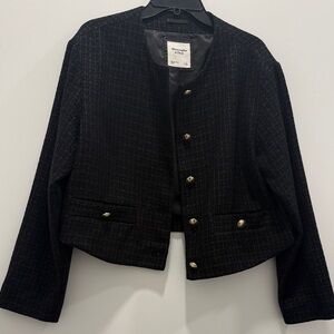 Abercrombie & Fitch Black Blazer with Gold Buttons